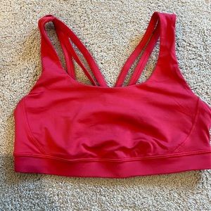 Lululemon pink sports bra